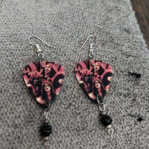 KISS GROUP GUITAR PICK EARRINGS